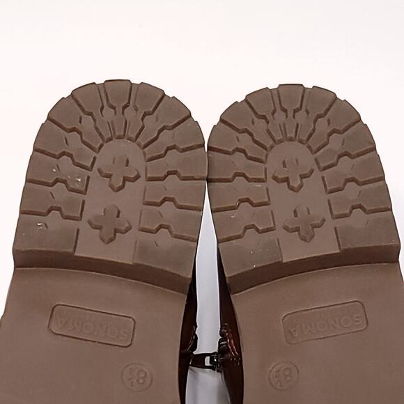 Sonoma Boots Size 8.5 Goods For Life Cognac Zip Up Boot Bootie Fall Womens Shoe - Picture 8 of 12